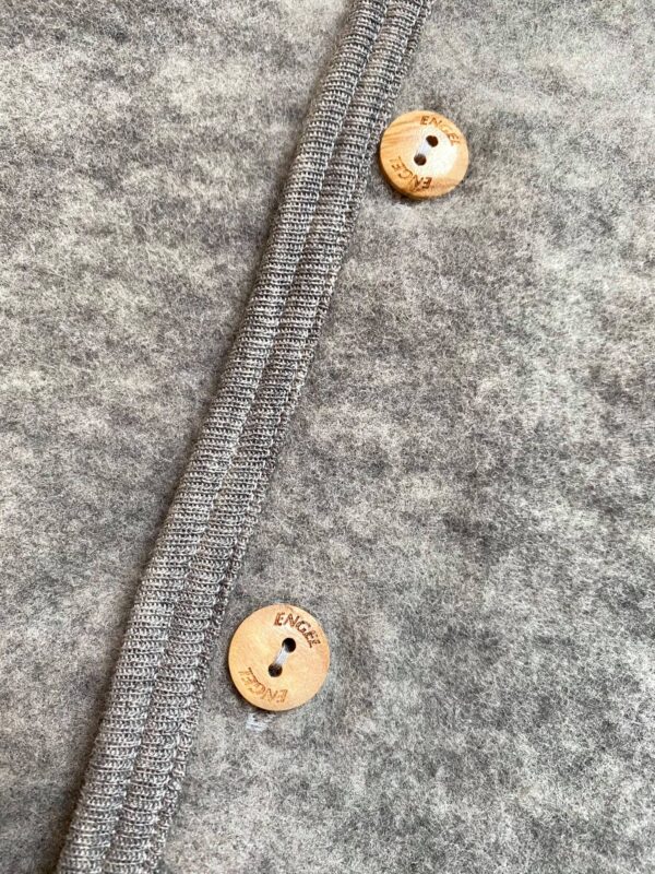 Tuta Outdoor in lana cotta con Cappuccio-Grigio Chiaro - immagine 3