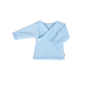 Maglioncino cache-coeur Velour Reversibile Celeste