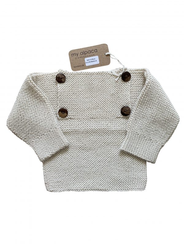 Maglione in Baby Alpaca-Bianco