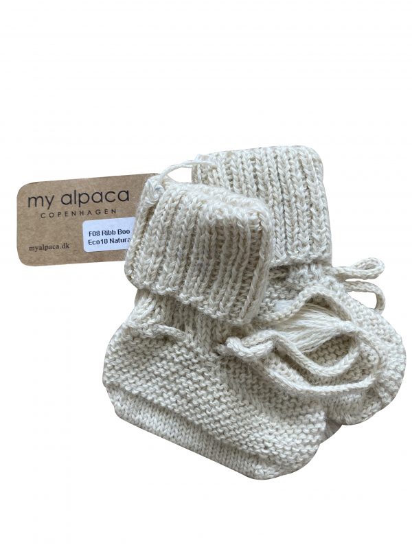 Scarpina in Baby Alpaca-Bianco
