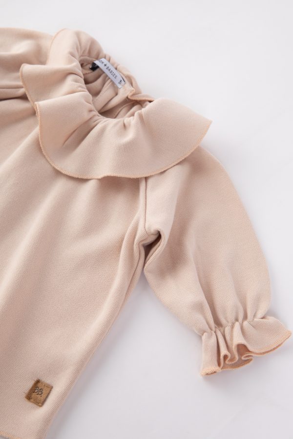 Camicia Blouse in bambù organico Volant Bimba-ROSA Ultima taglia 36mesi! - immagine 3