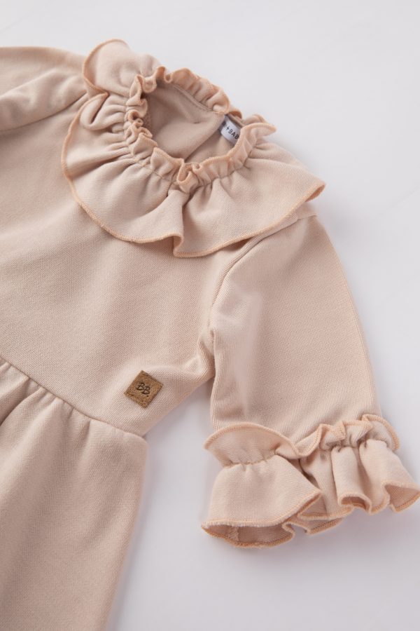Vestito in bambù organico Volant Bimba-Rosa ULTIMA TAGLIA 36mesi! - immagine 3