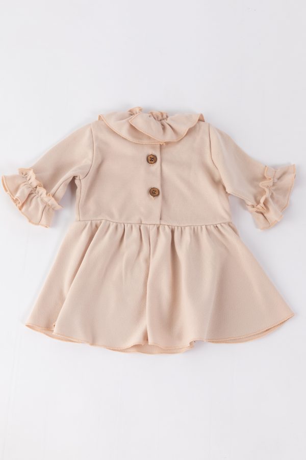 Vestito in bambù organico Volant Bimba-Rosa ULTIMA TAGLIA 36mesi! - immagine 2