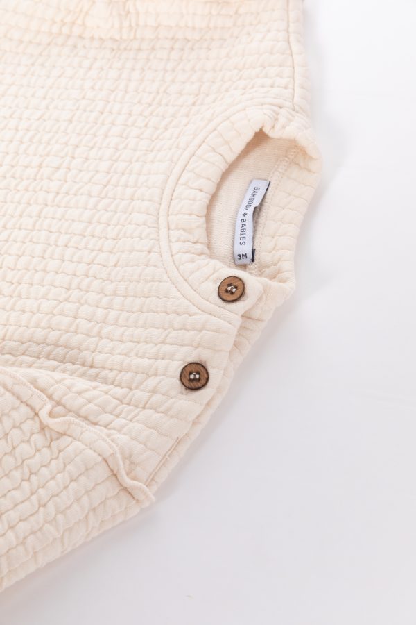 Maglia Manica Lunga in bambù organico-Bianco Latte - immagine 2