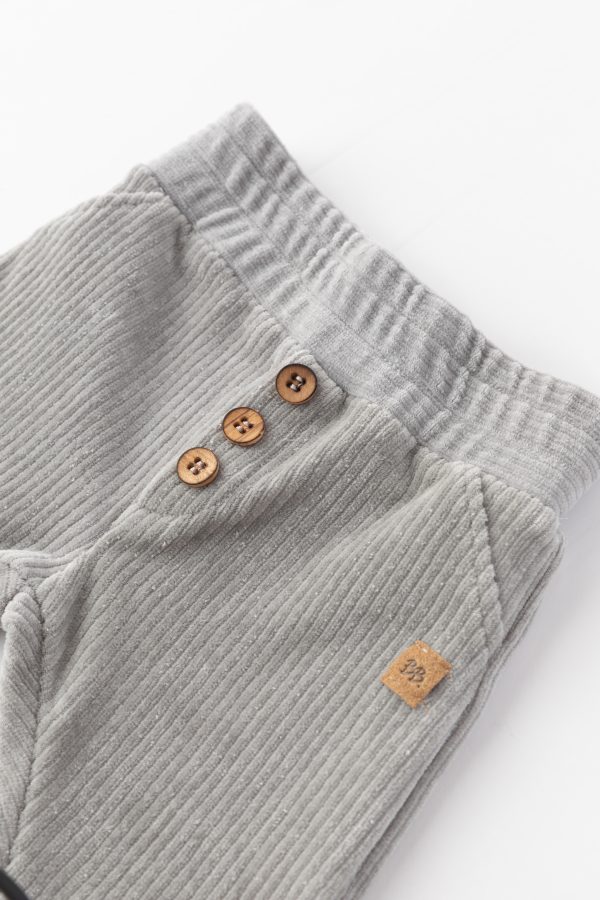 Pantalone Kino in bambù organico-Grigio Chiaro - immagine 2