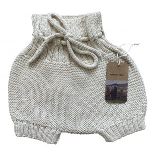 Copri Pannolino in Baby Alpaca-Bianco
