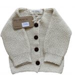 Cardigan in Baby Alpaca- Bianco
