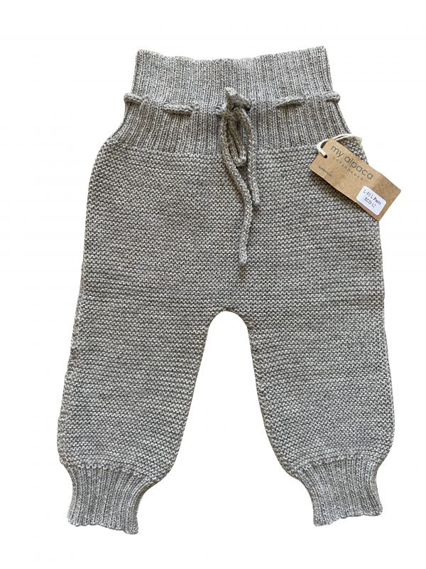 Pantaloni in Baby Alpaca-Grigio chiaro