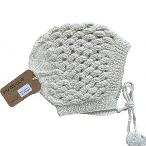 Cappellino in Baby Alpaca-Bianco