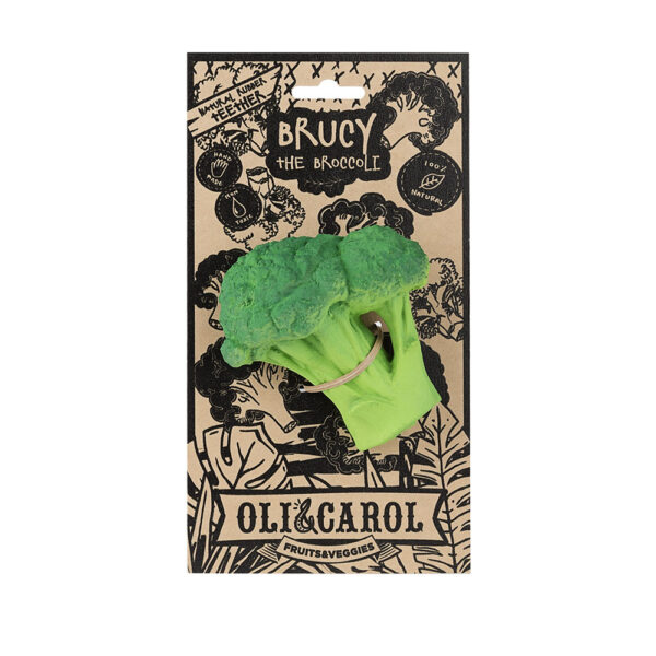 Broccolo da Dentizione/Bagnetto in Gomma Naturale-BRUCY - immagine 2