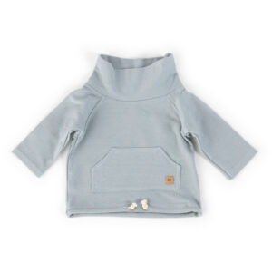 Maglia a girocollo in bambù organico-Blue Jeans ULTIMA TAGLIA 3mesi!