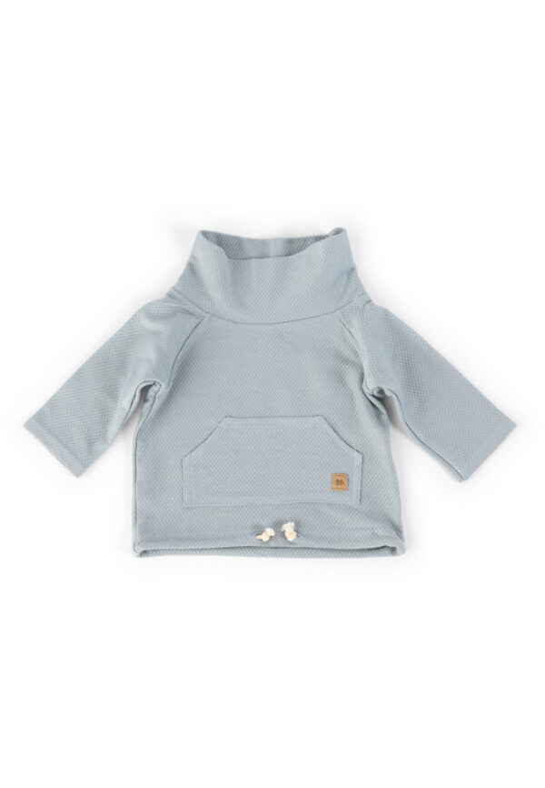 Maglia a girocollo in bambù organico-Blue Jeans ULTIMA TAGLIA 3mesi!