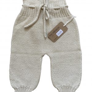 Pantaloni in Baby Alpaca-Bianco