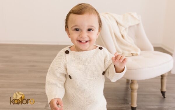 Maglione in Baby Alpaca-Bianco - immagine 2
