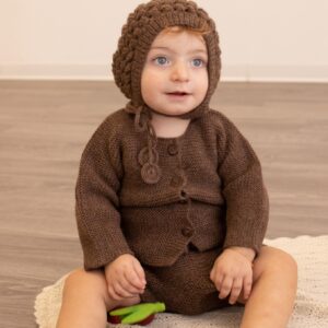 Cappellino Baby Alpaca-Choco 🍫