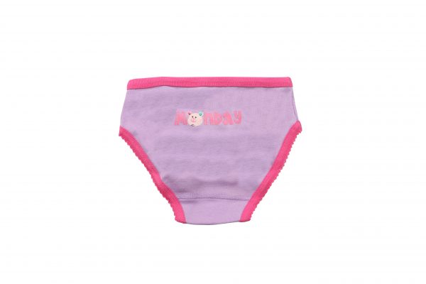 Set 7 Mutandine Bambina in cotone bio-Giorni della settimana - immagine 2