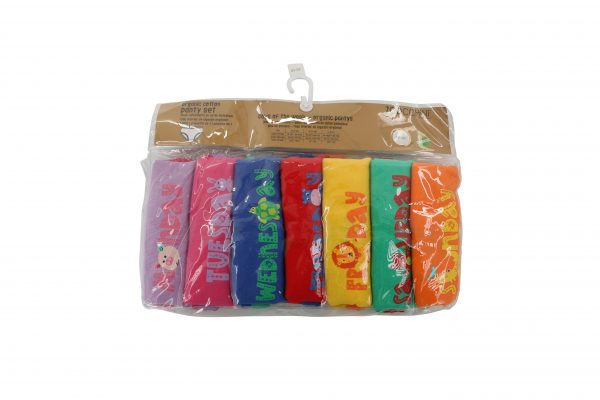 Set 7 Mutandine Bambina in cotone bio-Giorni della settimana - immagine 9