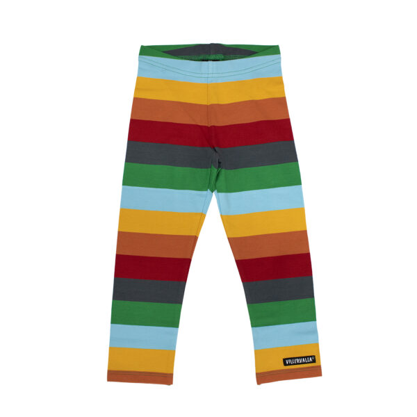 Leggings Righe Arcobaleno in cotone organico