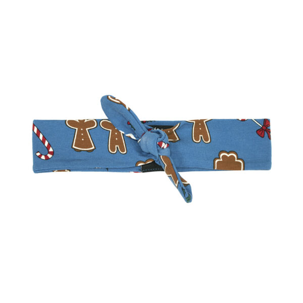 Fascia per Capelli-Gingerbread Bianco/Azzurro/Rosso - immagine 3