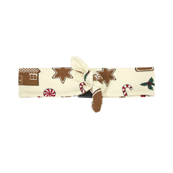 Fascia per Capelli-Gingerbread Bianco/Azzurro/Rosso - immagine 4