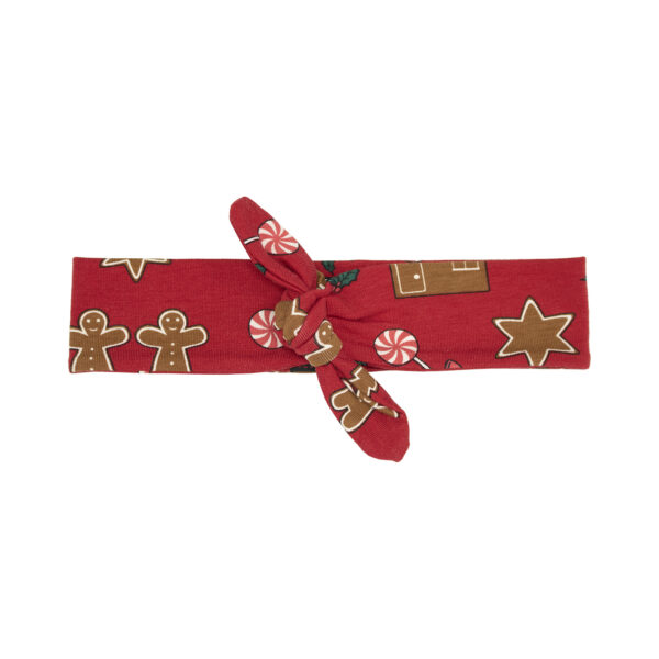 Fascia per Capelli-Gingerbread Bianco/Azzurro/Rosso - immagine 2