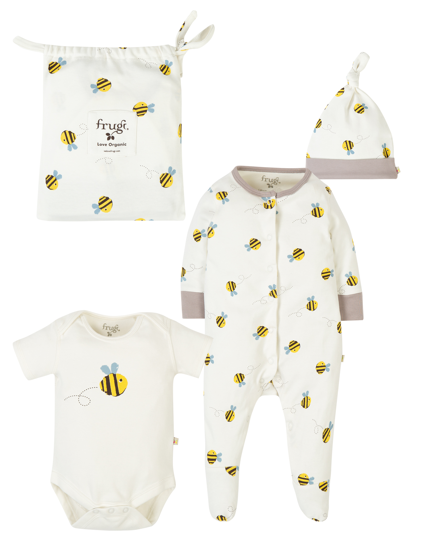 SET REGALO NEONATO MANGIAPAPPA COTONE MANICHE MARCA ROBY BABY ART. B51 –  Abba MODA