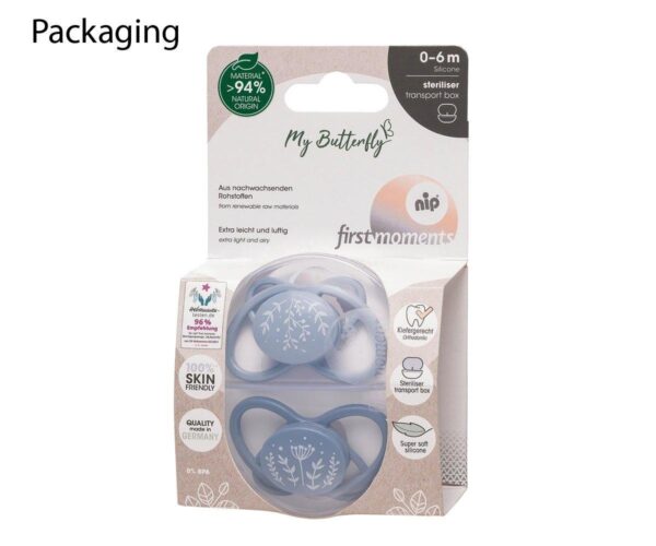 2pack Ciuccio Butterfly-Blu - immagine 2