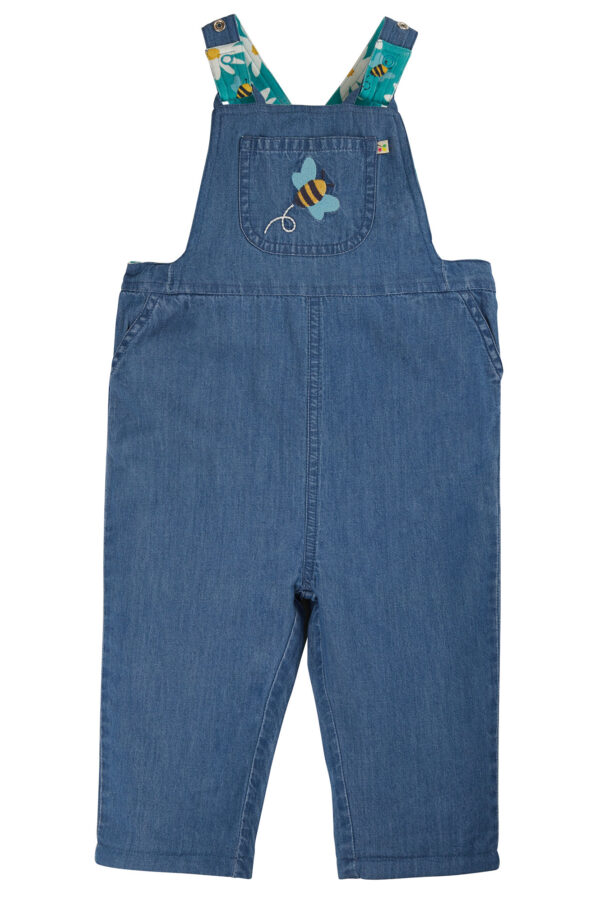 Salopette Jeans Reversibile ricamata 🐝