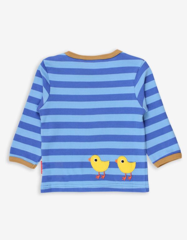 T-shirt interattiva Manica Lunga in cotone organico-Mamma Pollo e i suoi Pulcini 🐣 ULTIMA TAGLIA 3-6mesi! - immagine 2
