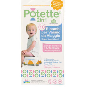 Ricambi biodegradabili per Vasino Potette-2in1 (10 Pezzi)