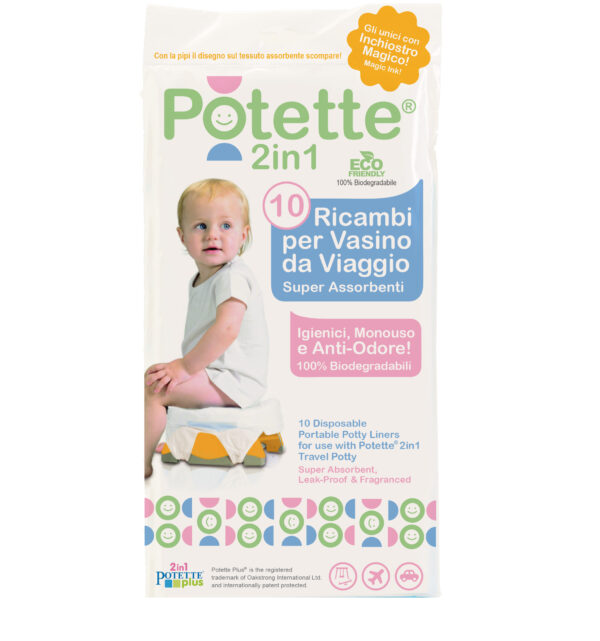 Ricambi biodegradabili per Vasino Potette-2in1 (10 Pezzi)