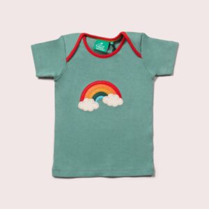 T-Shirt a manica corta ricamata-Over the Rainbow 🌈 ULTIMA TAGLIA 3/4anni!