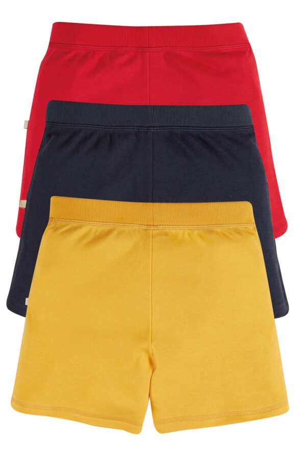 3Pack Shorts cotone organico-Giallo\Blu\Rosso - immagine 2