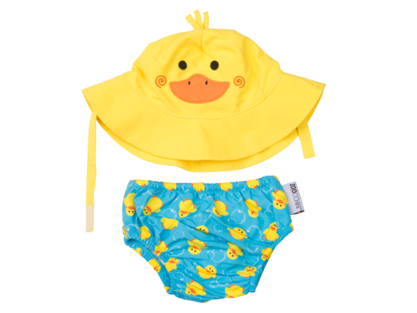 Set Baby Costumino Contenitivo+Cappellino Protezione UPF 50+ Pulcini🐣 - immagine 2