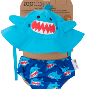 Set Baby Costumino Contenitivo+Cappellino Protezione UPF 50+ Squalo 🦈