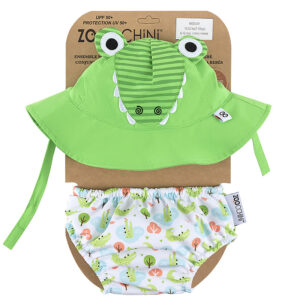Set Baby Costumino Contenitivo+Cappellino Protezione UPF 50+Alligatore 🐊