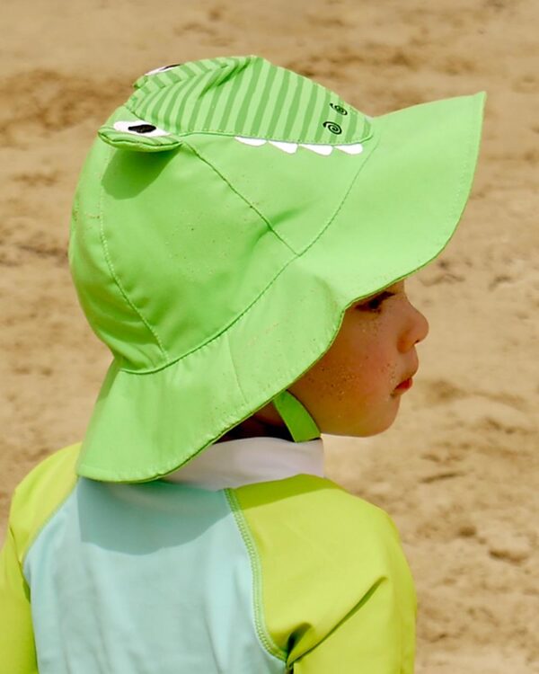 Set Baby Costumino Contenitivo+Cappellino Protezione UPF 50+Alligatore 🐊 - immagine 3