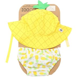 Set Baby Costumino Contenitivo+Cappellino Protezione UPF 50+ Ananas 🍍