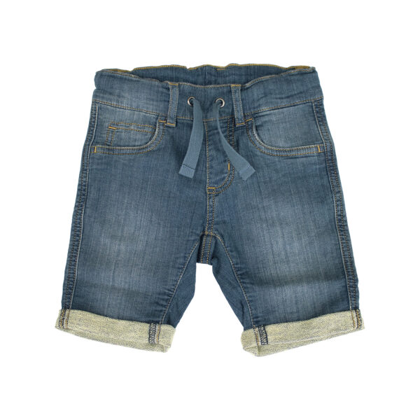 Pantaloni Capri-Washed Ink Denim