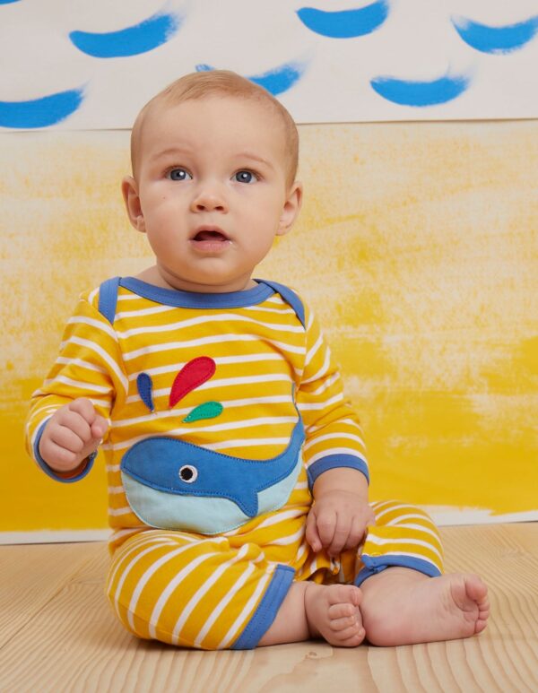 Tutina in cotone organico-Whale 🐳 - immagine 4