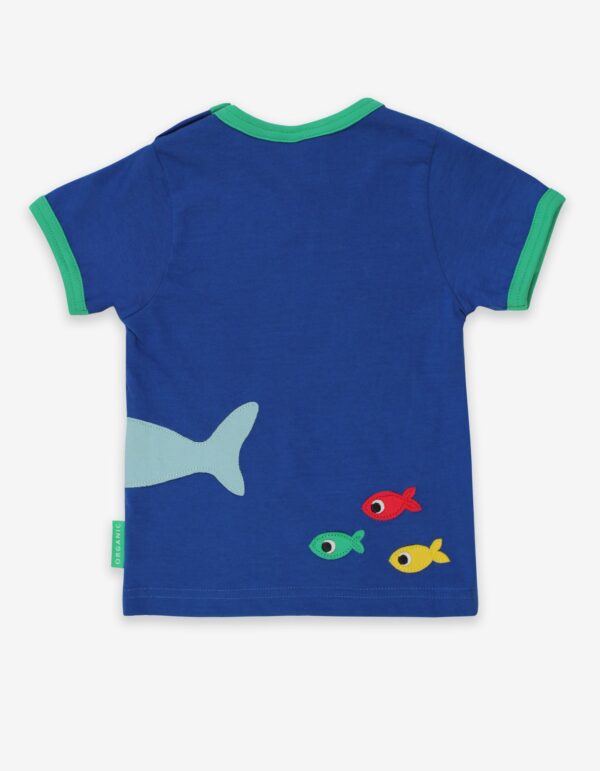 T-Shirt Manica Corta in cotone organico-Shark 🦈 - immagine 3