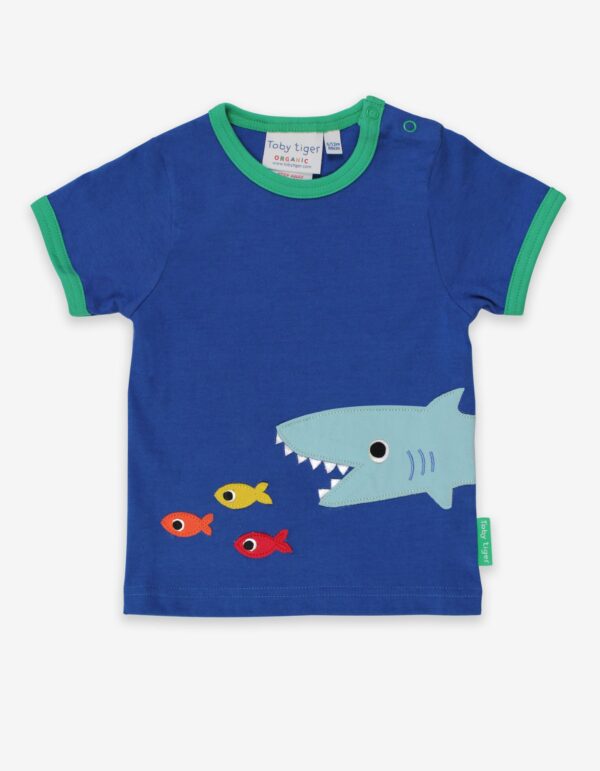 T-Shirt Manica Corta in cotone organico-Shark 🦈