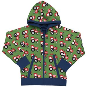 Felpa Reversibile con zip e cappuccio-Farm Tractor 🚜