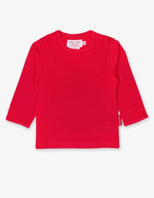 BASIC T-Shirt a manica lunga in cotone organico-Arancione/ Verde/ Fuchsia
