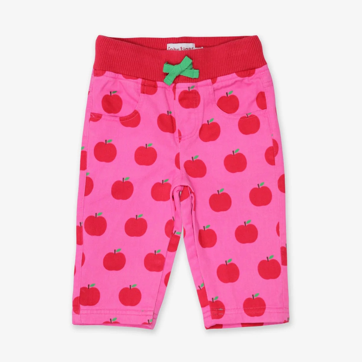 Pantaloni in twill di cotone organico-Apple ULTIMA TAGLIA 6-12mesi!