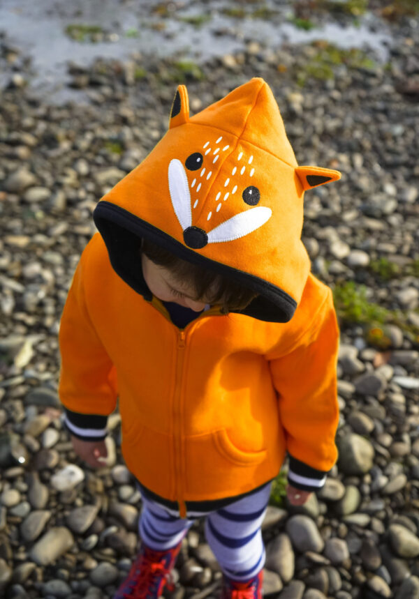 Felpa con cappuccio e zip-Fox 🦊  ULTIMA TAGLIA 6-12mesi! - immagine 3