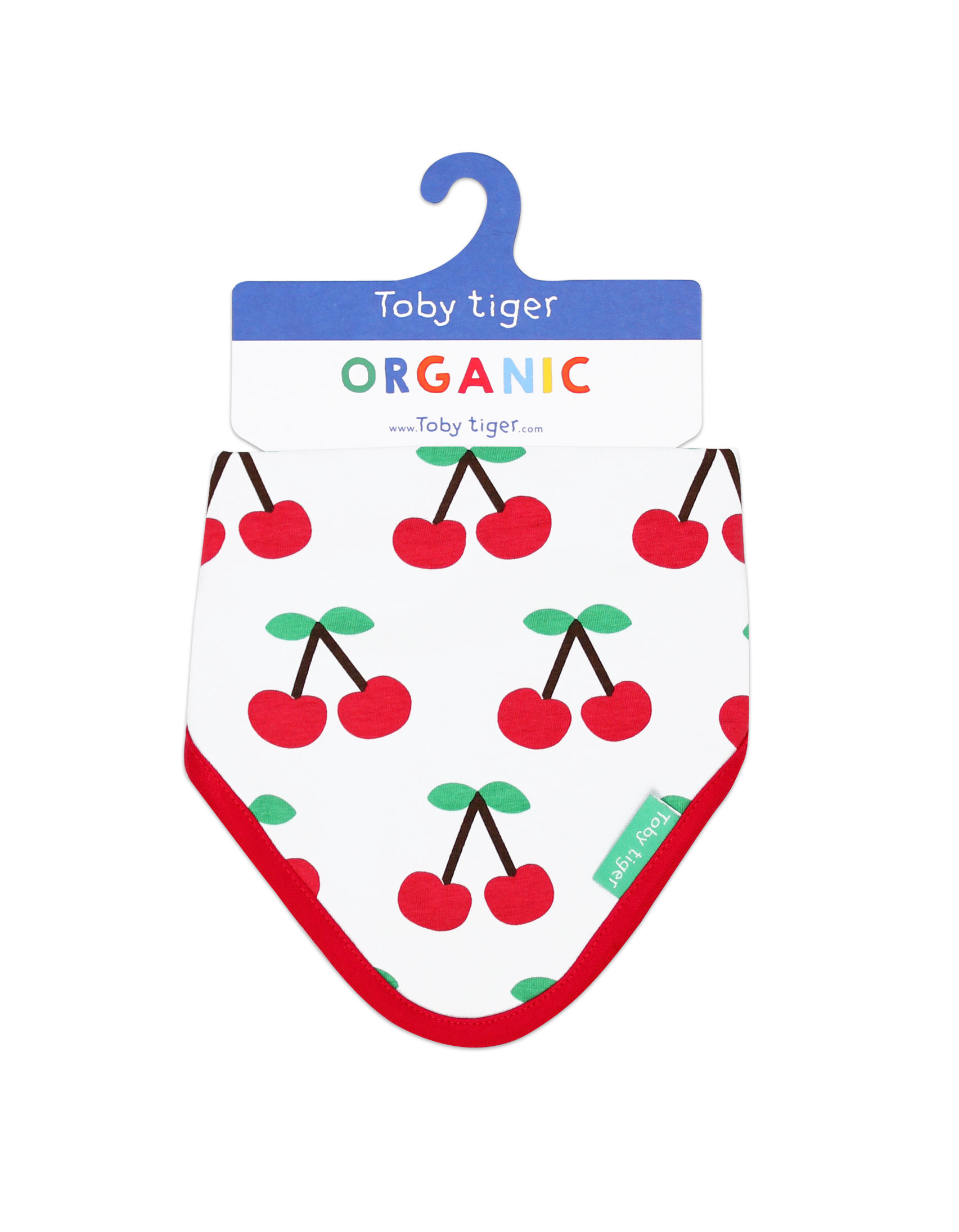 Bavaglino in cotone organico-Cherry 🍒
