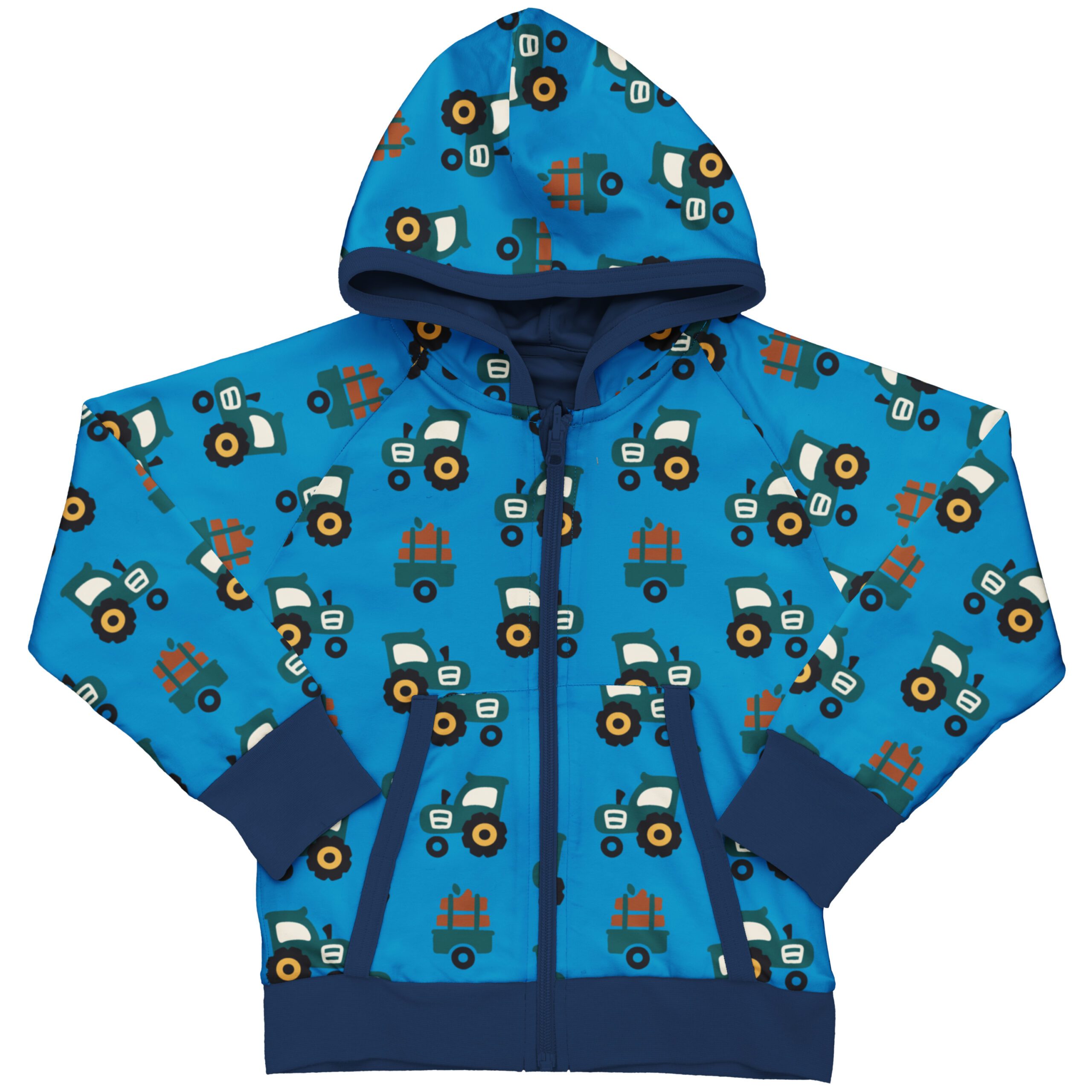 Felpa Reversibile con zip e cappuccio-Tractor 🚜 ULTIMA TAGLIA 98-104cm!