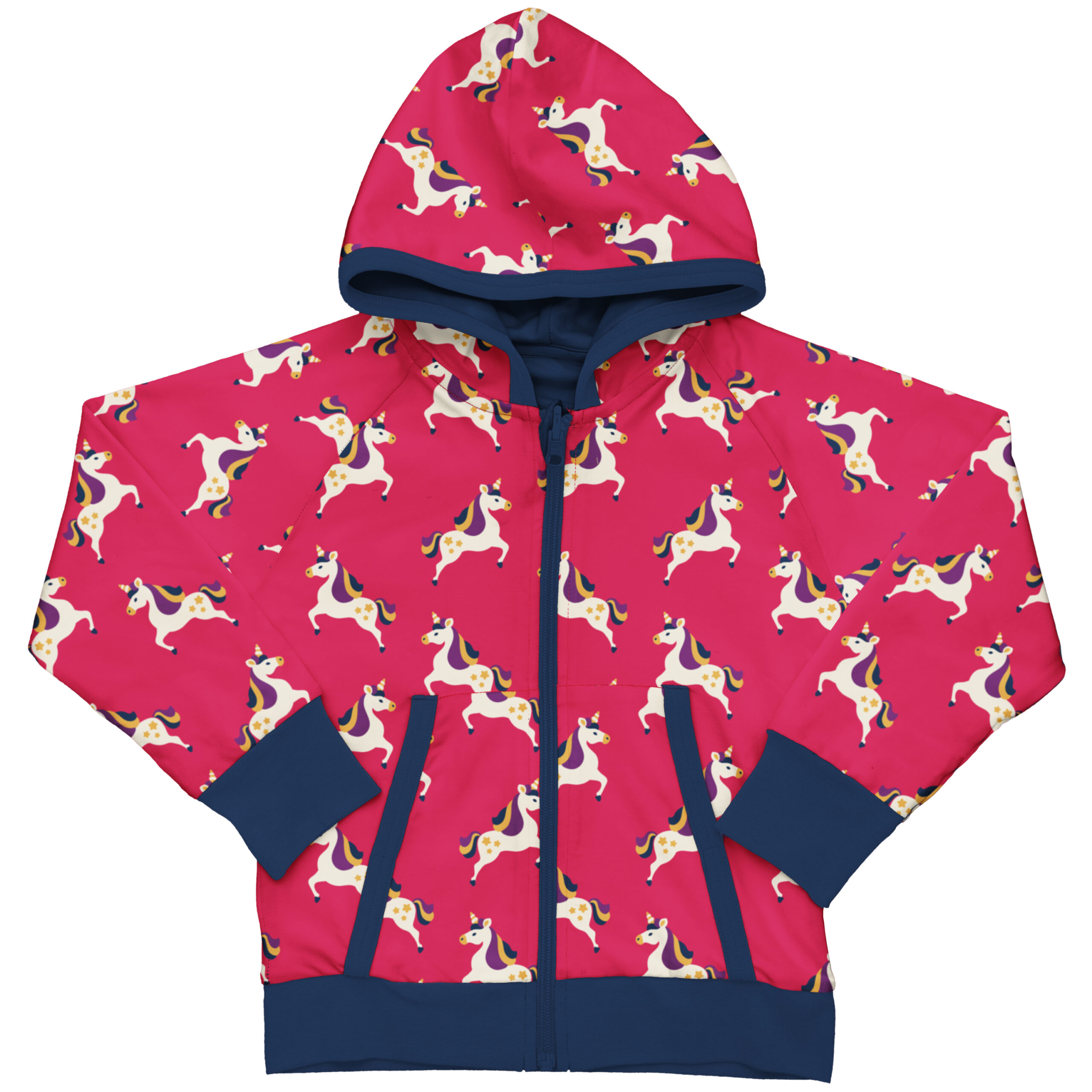 Felpa Reversibile con zip e cappuccio-UNICORN 🦄 Ultima taglia 86/92cm!