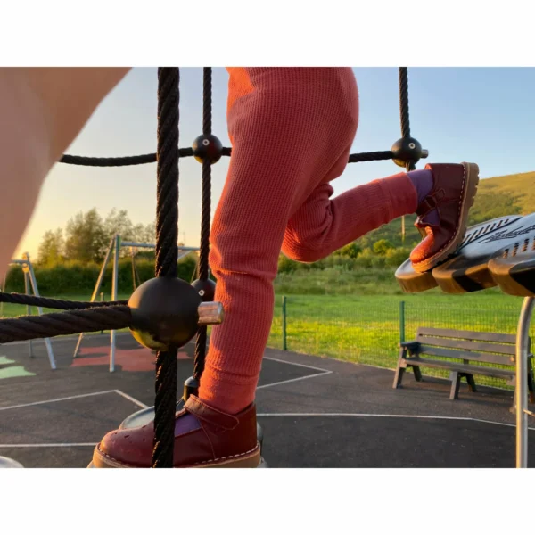 Set in cotone Pantalone e Maglia a maniche lunghe- Terracotta Waffle ULTIMA TAGLIA 8/10anni! - immagine 2